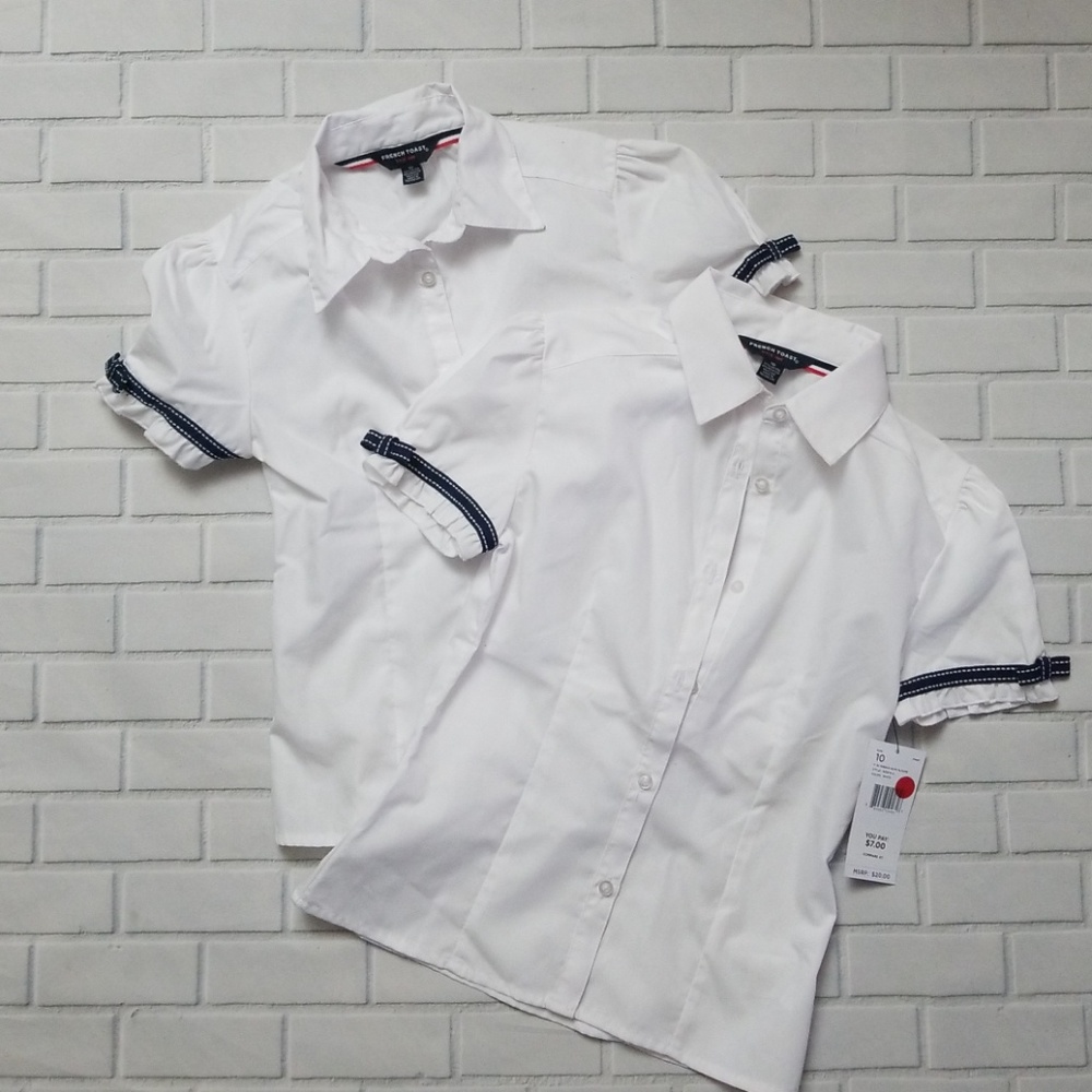 Girl's BRAND NEW WITH TAGS SCHOOL SHIRTS SIZE 10